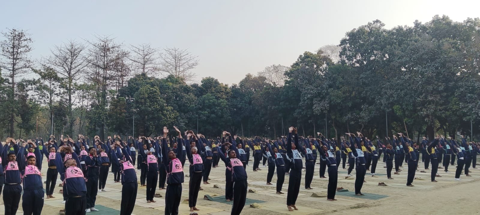 Yoga with police department